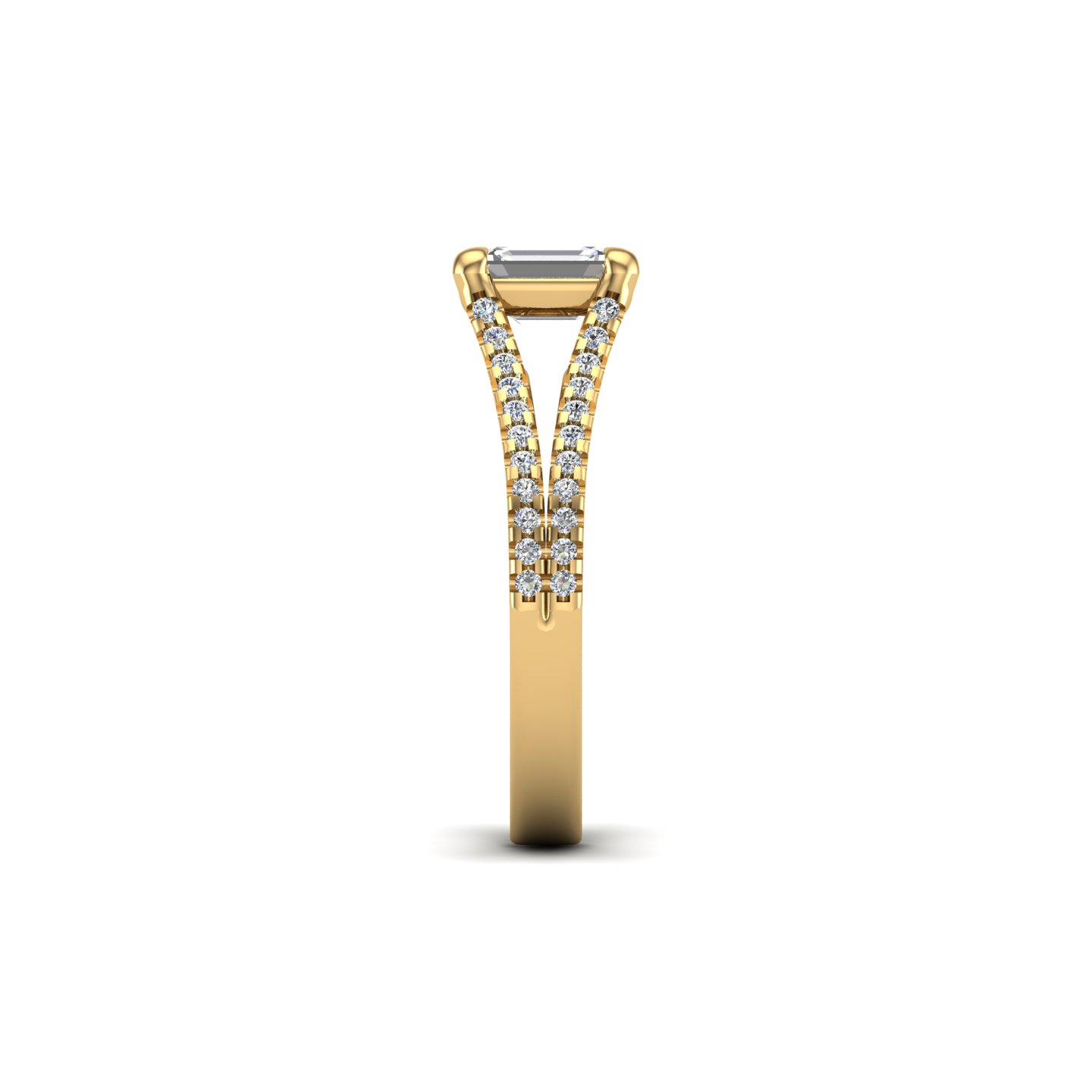 Edith Split Shank Engagement Ring